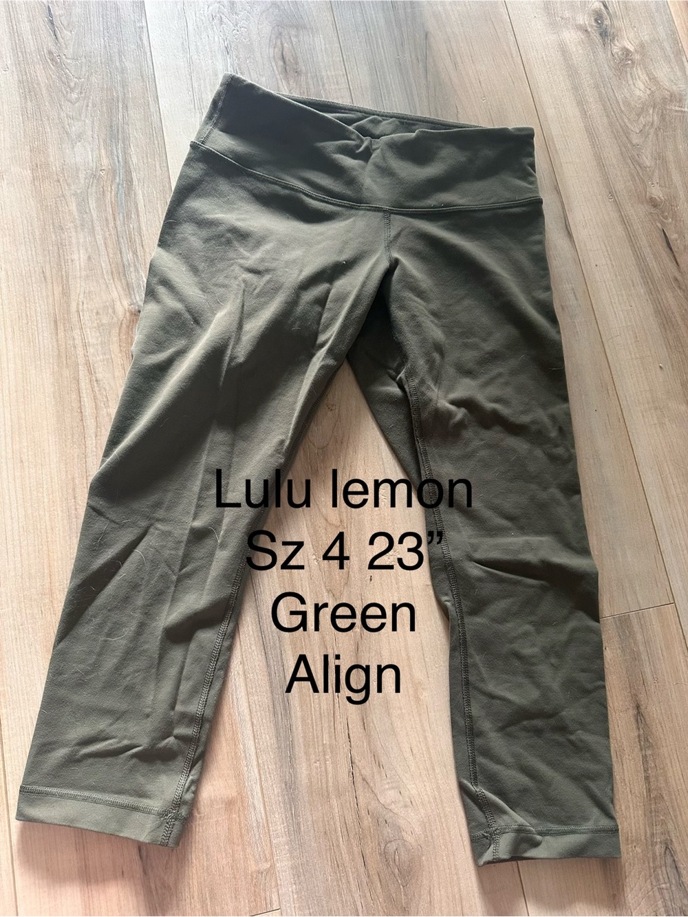 lululemon athletica Olive Green Align Crop Leggings